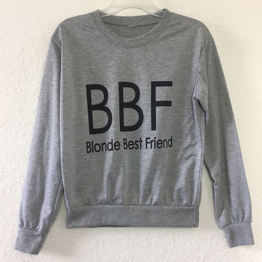 ✅Women BFF BLONDE BEST FRIEND Sweater Size S